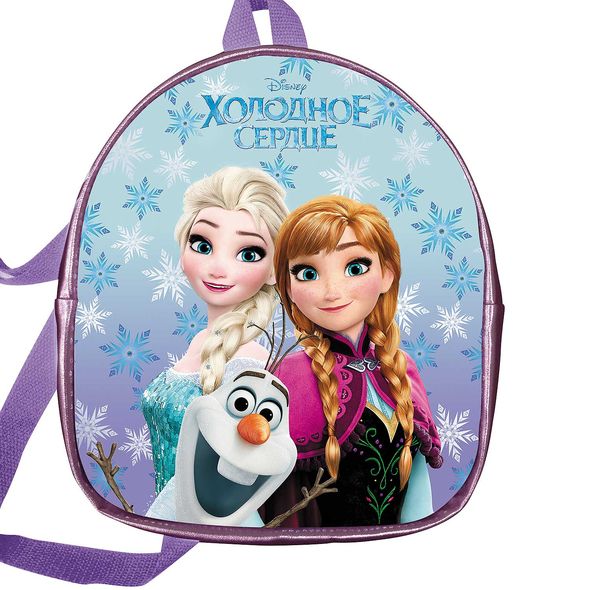 Рюкзак Hatber -Холодное сердце- 27х23х8,5см Экокожа с пайетками 1 отделение( DISNEY) в индив.упак , 